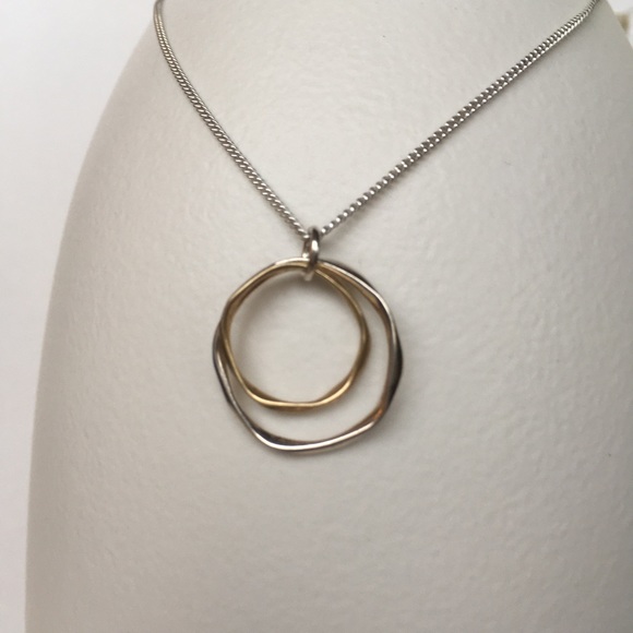 Double Ring Necklace - Picture 3 of 4